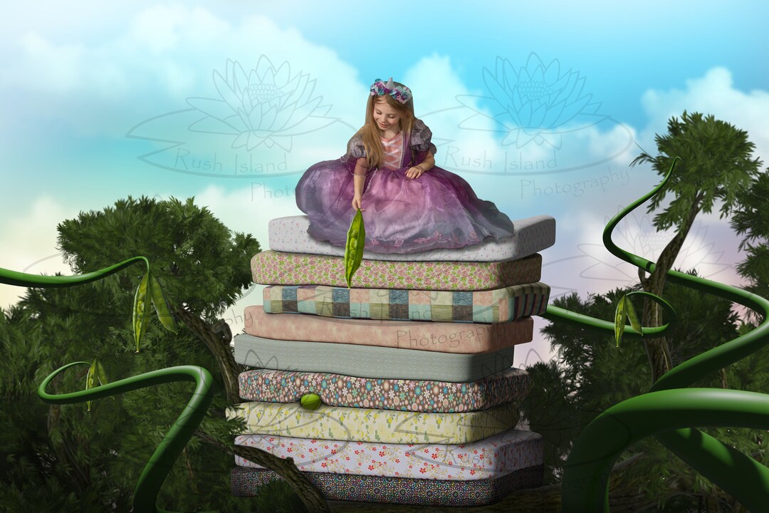 Princess and the Pea Digital Backdrop for Photography Composites