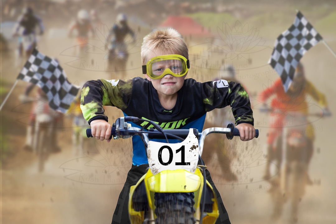 Motorbike Race Digital Backdrop for Composite Photography, Dirtbike ...