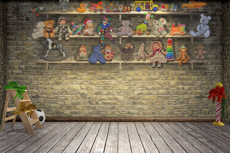 Santas Workshop Background Digital Backdrop for Composite - Etsy