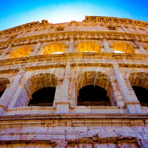 Roman Colosseum -- Canvas Print mounted on wooden frame