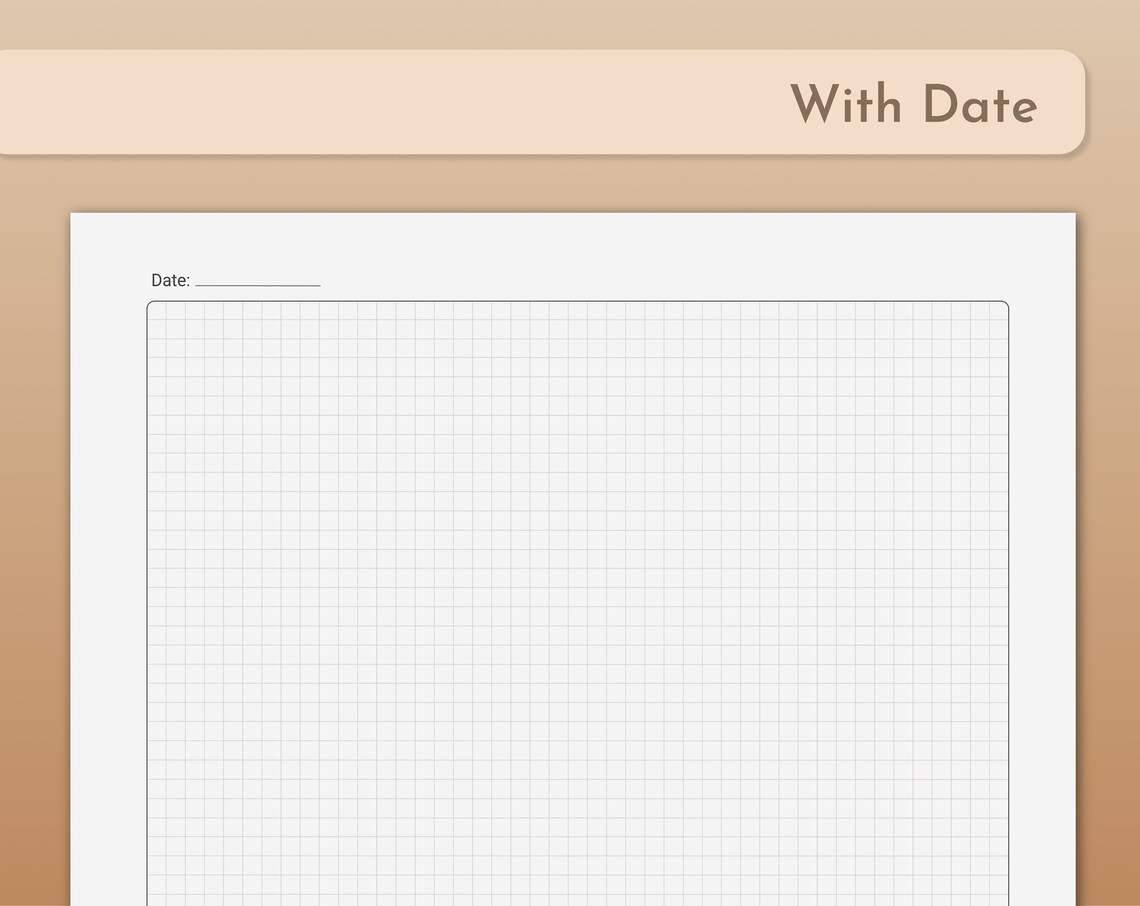 Printable Graph Paper, DIN A4, 4x4 Millimeter Squares, 5 Variations - Etsy