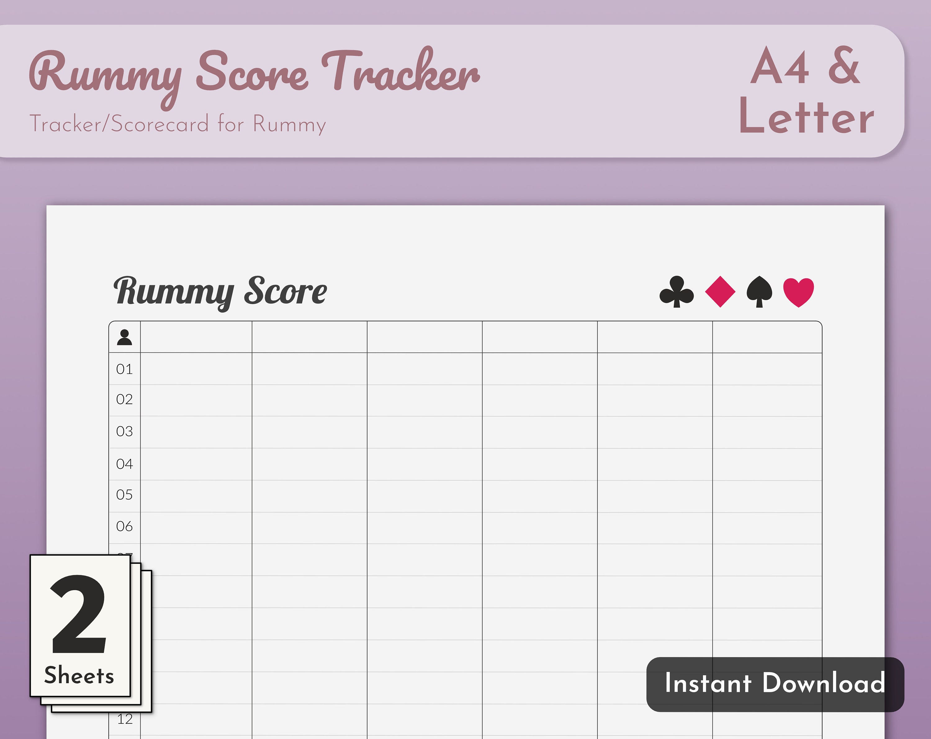 Progressive Rummy Printable Printable Word Searches