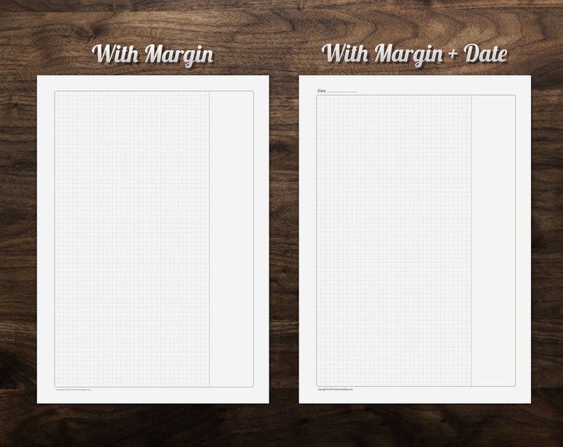 Printable Graph Paper DIN A4 4x4 Millimeter Squares 5 | Etsy