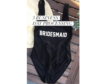 Leuk bruidsmeisjesbadpak voor vrijgezellenfeest eendelig badpak bruidsteam