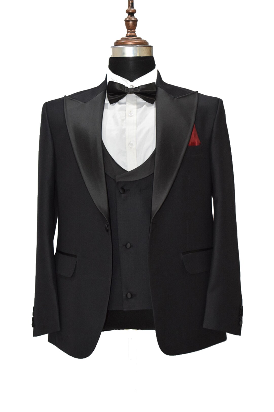 Men Black 3 Piece Suits Designer Wedding Dinner Party Wear - Etsy