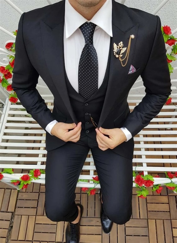 dress shirts for black suits The Allure of the Black Suit Black Shirt Combo: A Style Statement MENSWEARR.COM