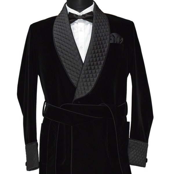 Black Smoking Jacket Wedding Party Wear Coat Special Gift For Him