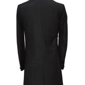 Buy Men Black Long Coat Wedding Dinner Party Wear Sherwani Long Online ...