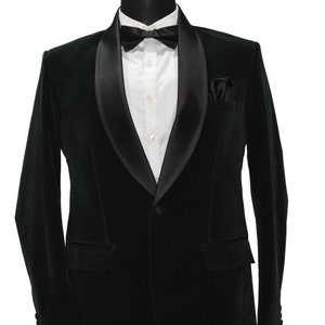 Men Green Blazers Shawl Lapel Wedding Dinner Party Wear Coat Blazers