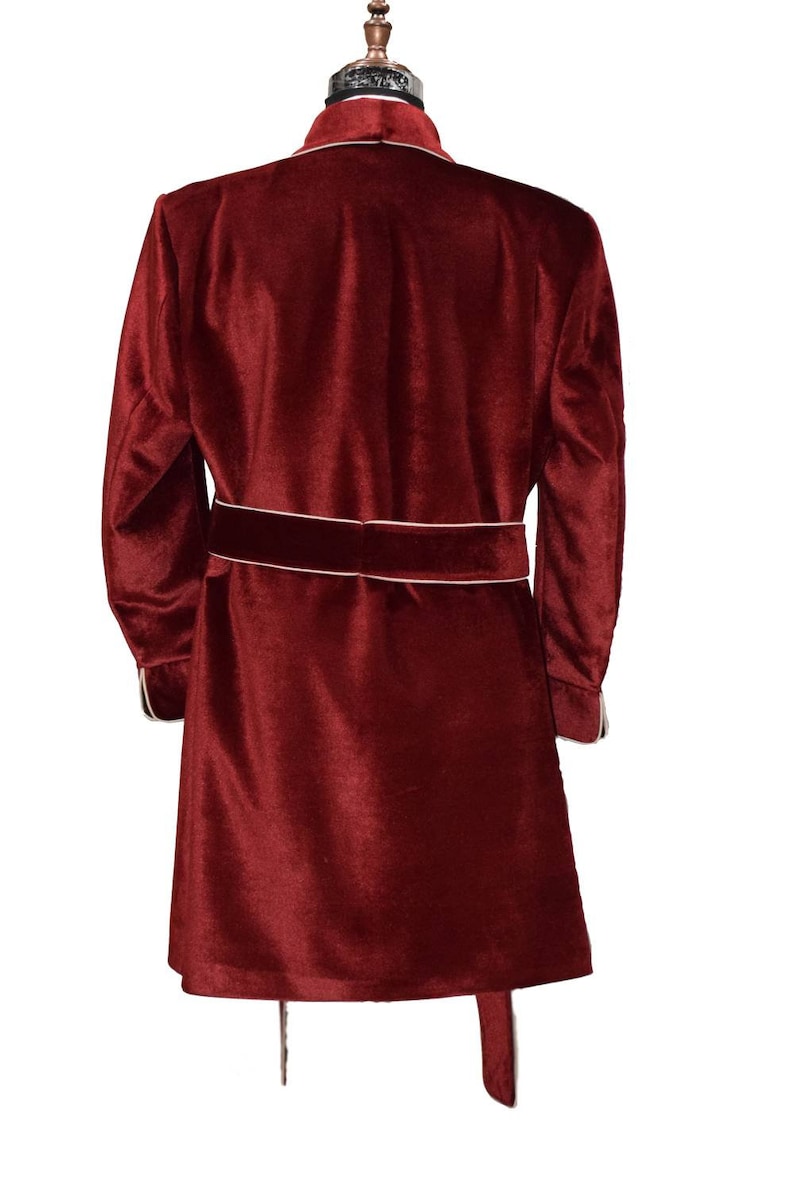 Special Gift For Him Smoking Jacket Wedding Party Wear Long Gown