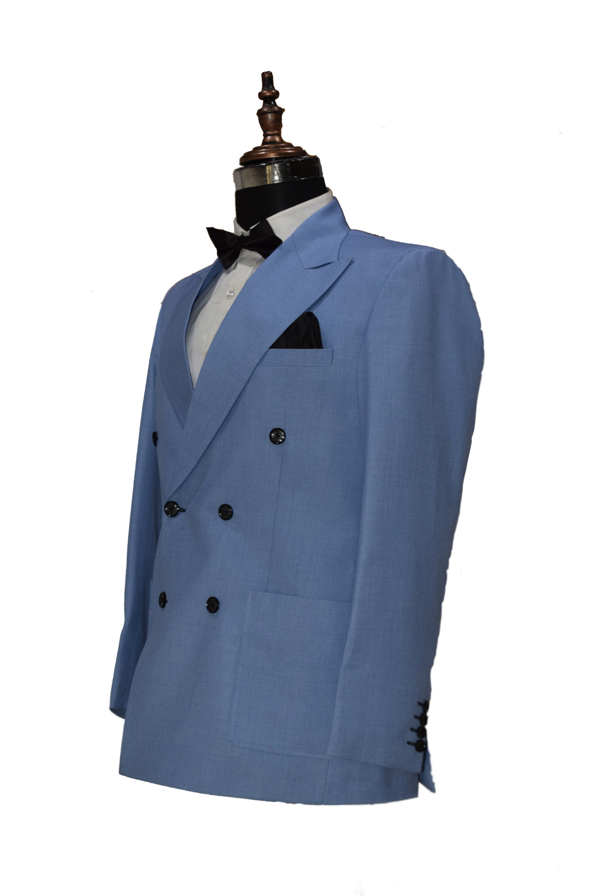 Men Sky Blue Suits Double Breasted Wedding Dinner Party Wear - Etsy