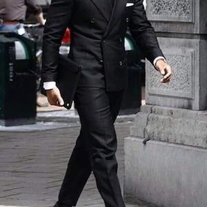 Men Suits Double Breasted Wedding Dinner Party Wear Suits Special Gift For Him (Coat+Pants)