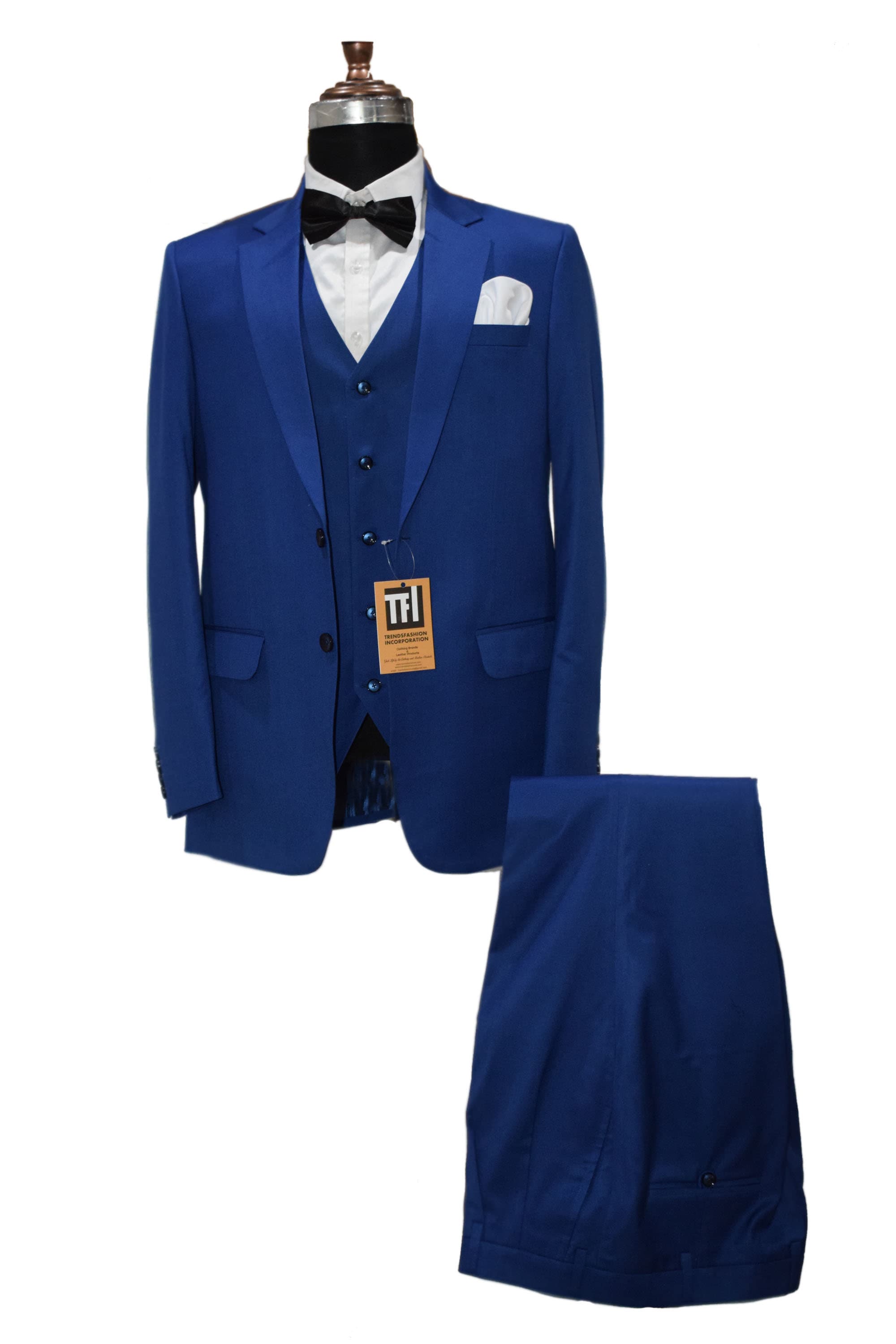 Man Blue Suits Wedding Grooms Dinner Party Wear Suits Coat - Etsy