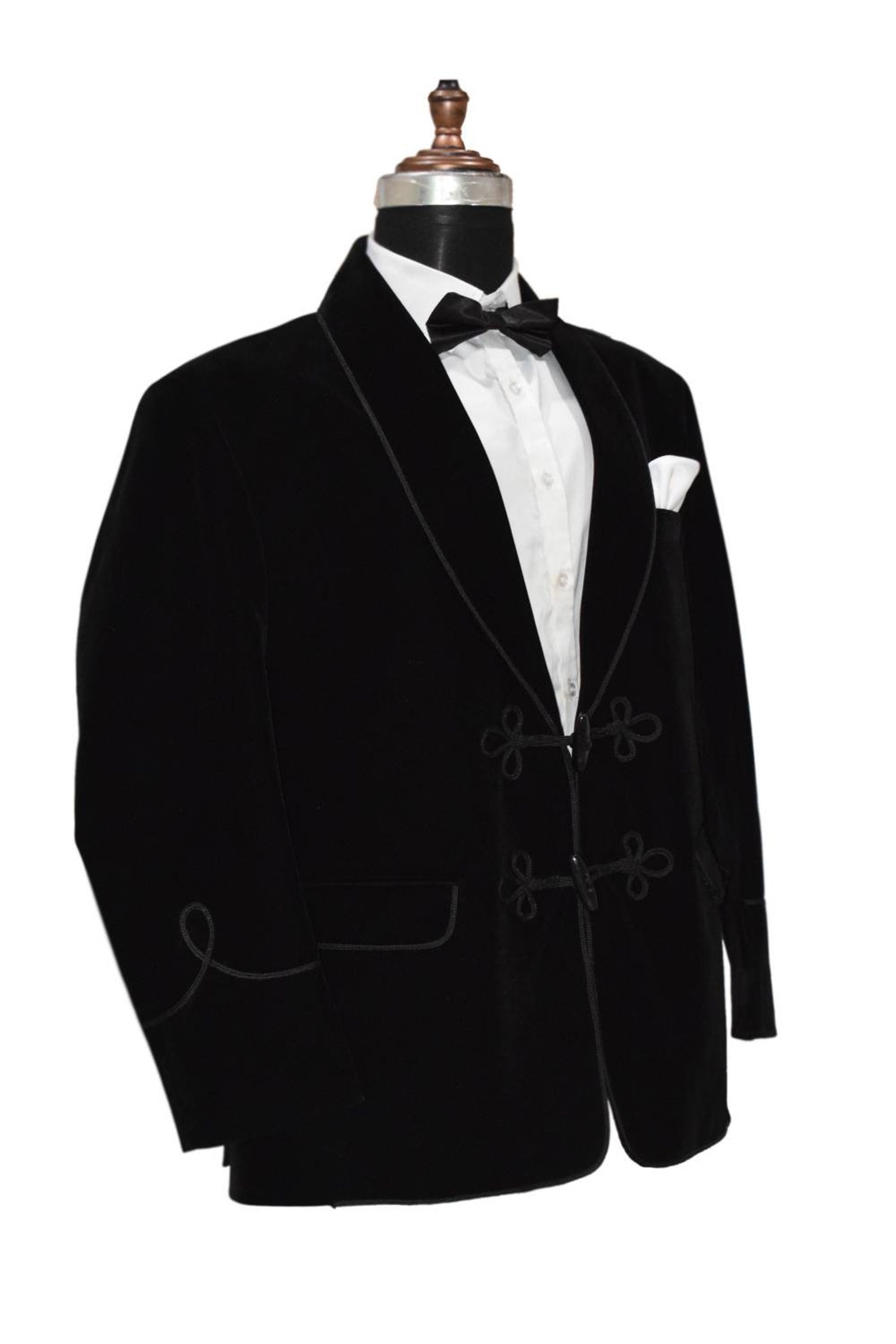 Dr Who Style Black Smoking Jackets Dinner Party Wear Coats Etsy