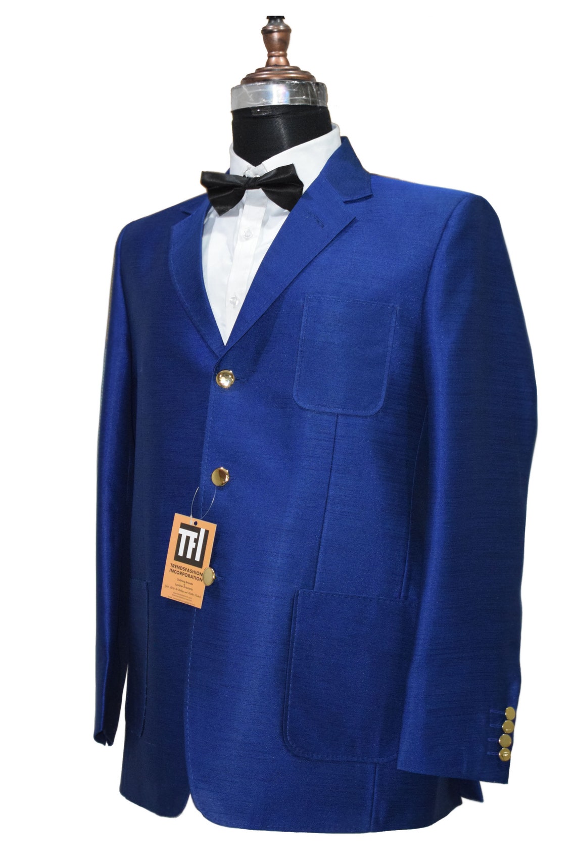 Men Blue Blazer Designer 3 Button Wedding Party Wear Coat Etsy