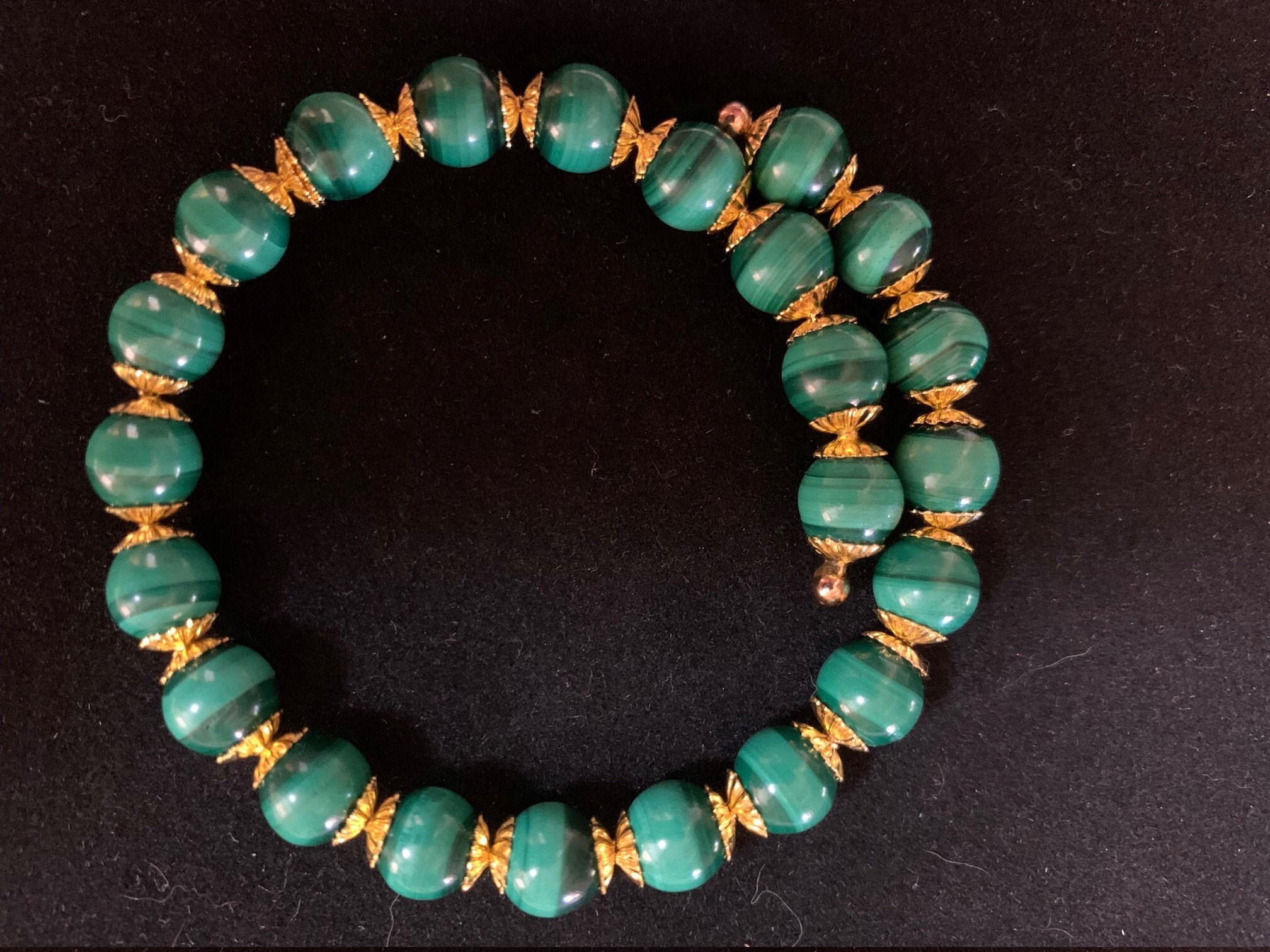 Malachite Bracelet. Stunning Light Green Malachite Beads With Etsy UK