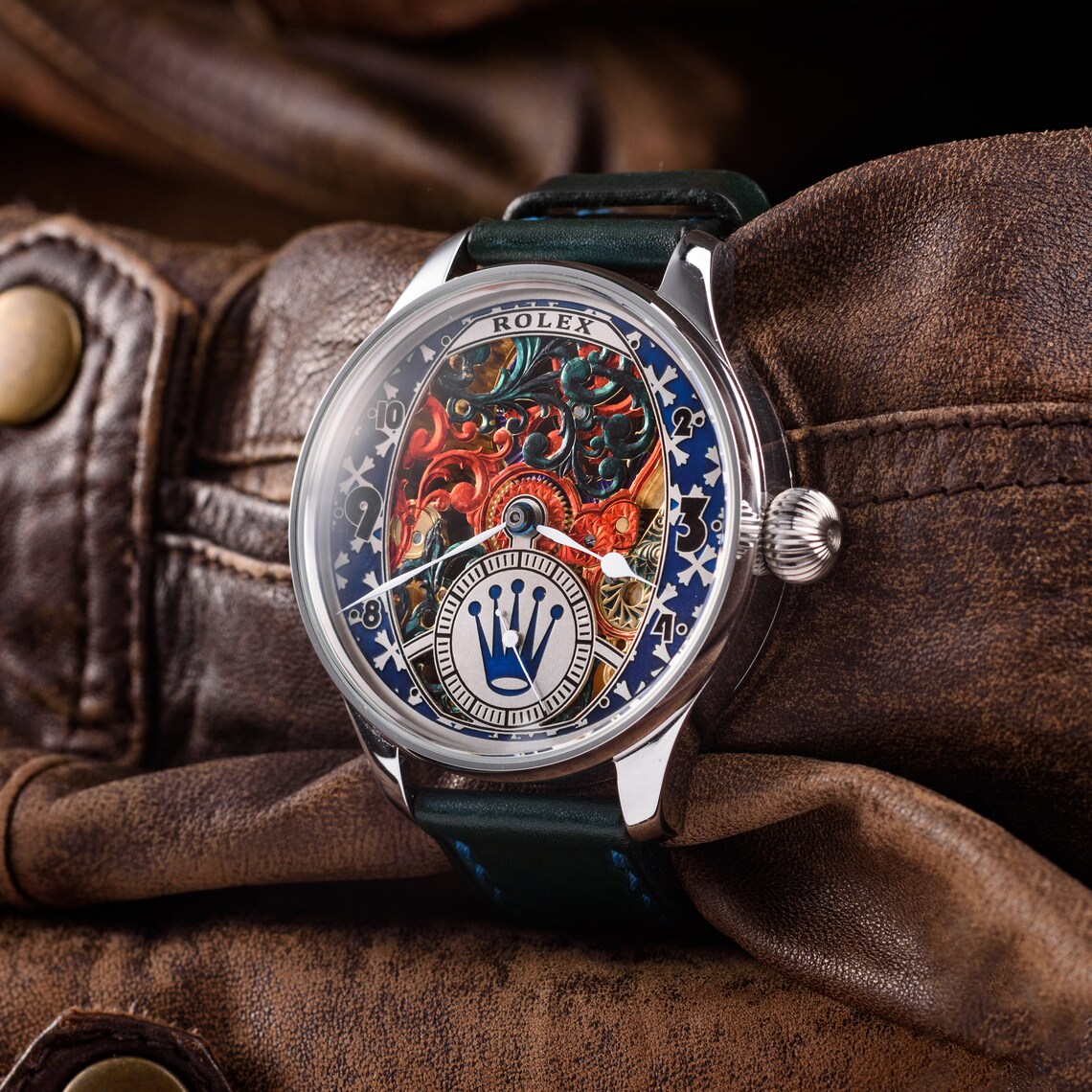 Authentic vintage Rolex skeletonvintage watches for mansteel Etsy