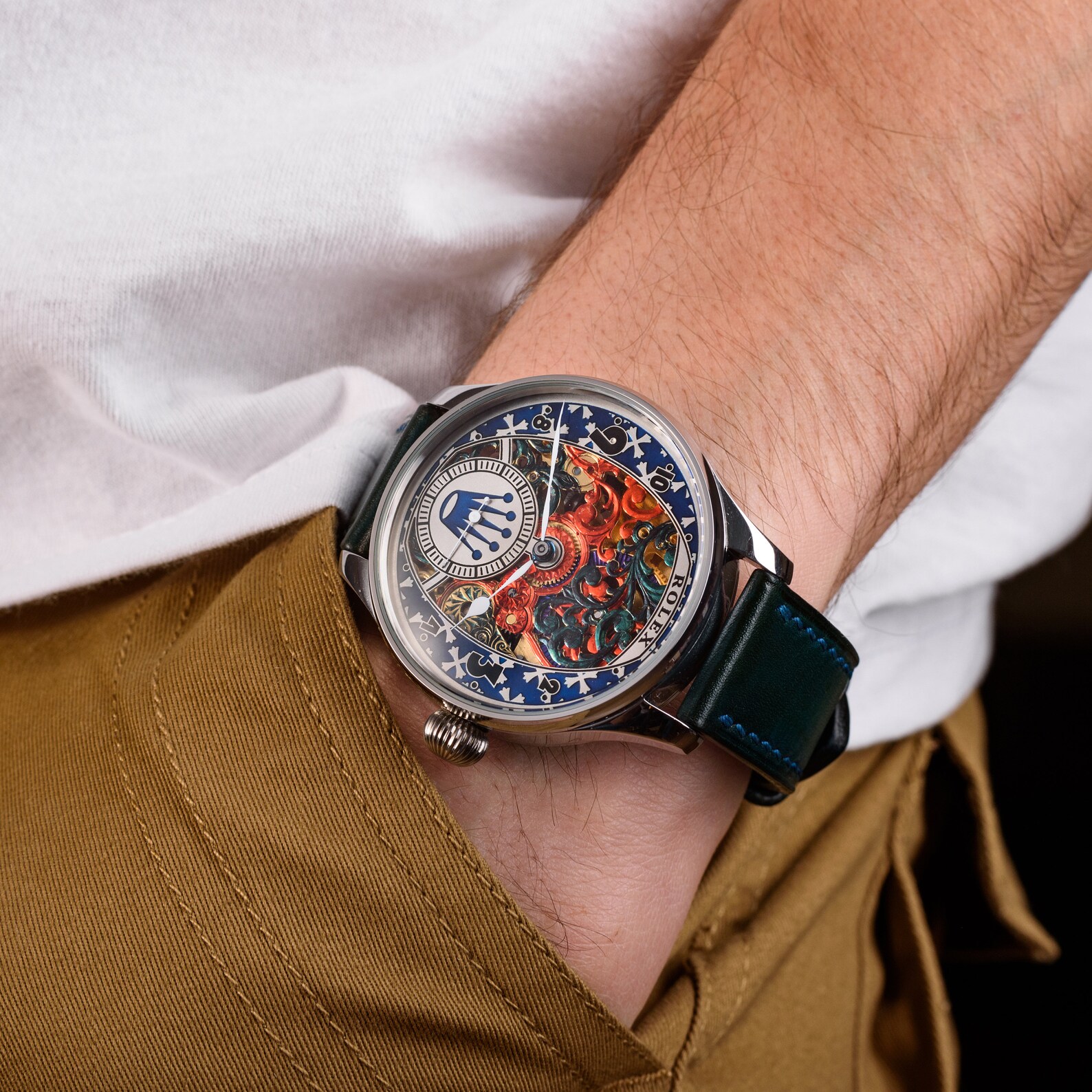 Authentic vintage Rolex skeletonvintage watches for mansteel Etsy