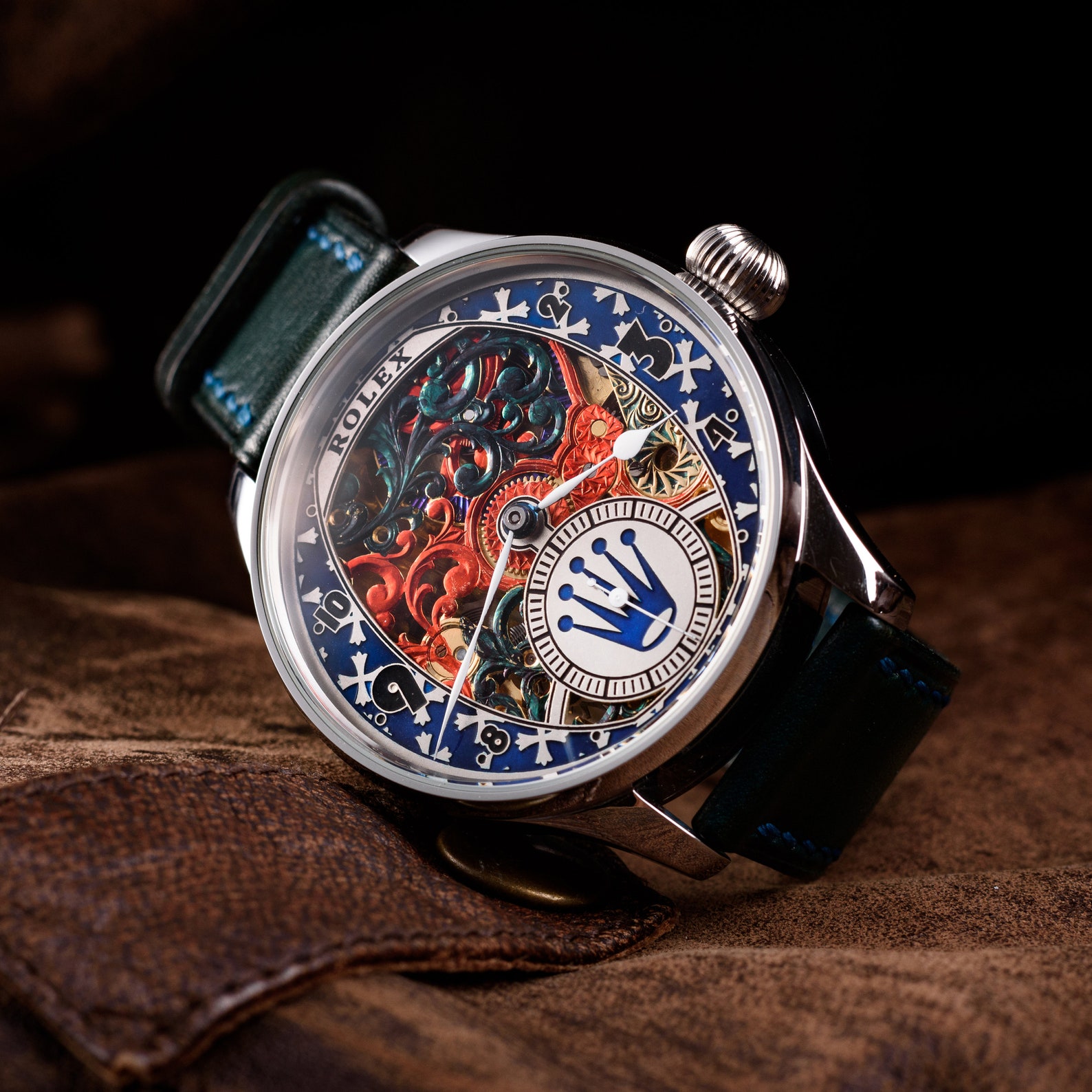 Authentic vintage Rolex skeletonvintage watches for mansteel Etsy