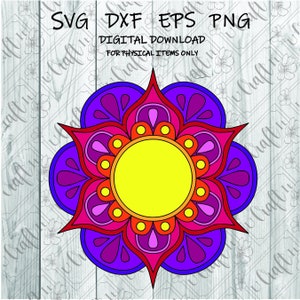 Mandala svg - Mandala cut file - Mandala clipart - Flower svg - Flower clipart - Sun svg - Sun clipart -  Mandala