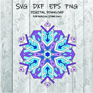 Snowflake svg - Snowflake Mandala svg - Mandala svg - Winter svg - Snowflake clipart - Mandala clipart - Snowflake cut file - Christmas svg