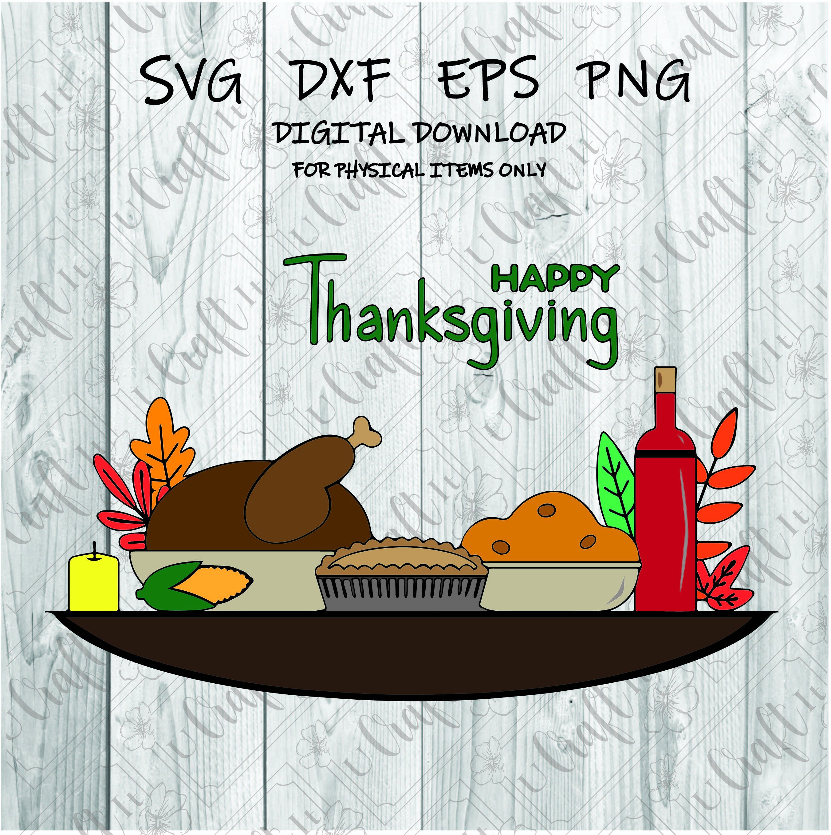 Happy Thanksgiving Meal SVG Thanksgiving Meal Svg Happy - Etsy