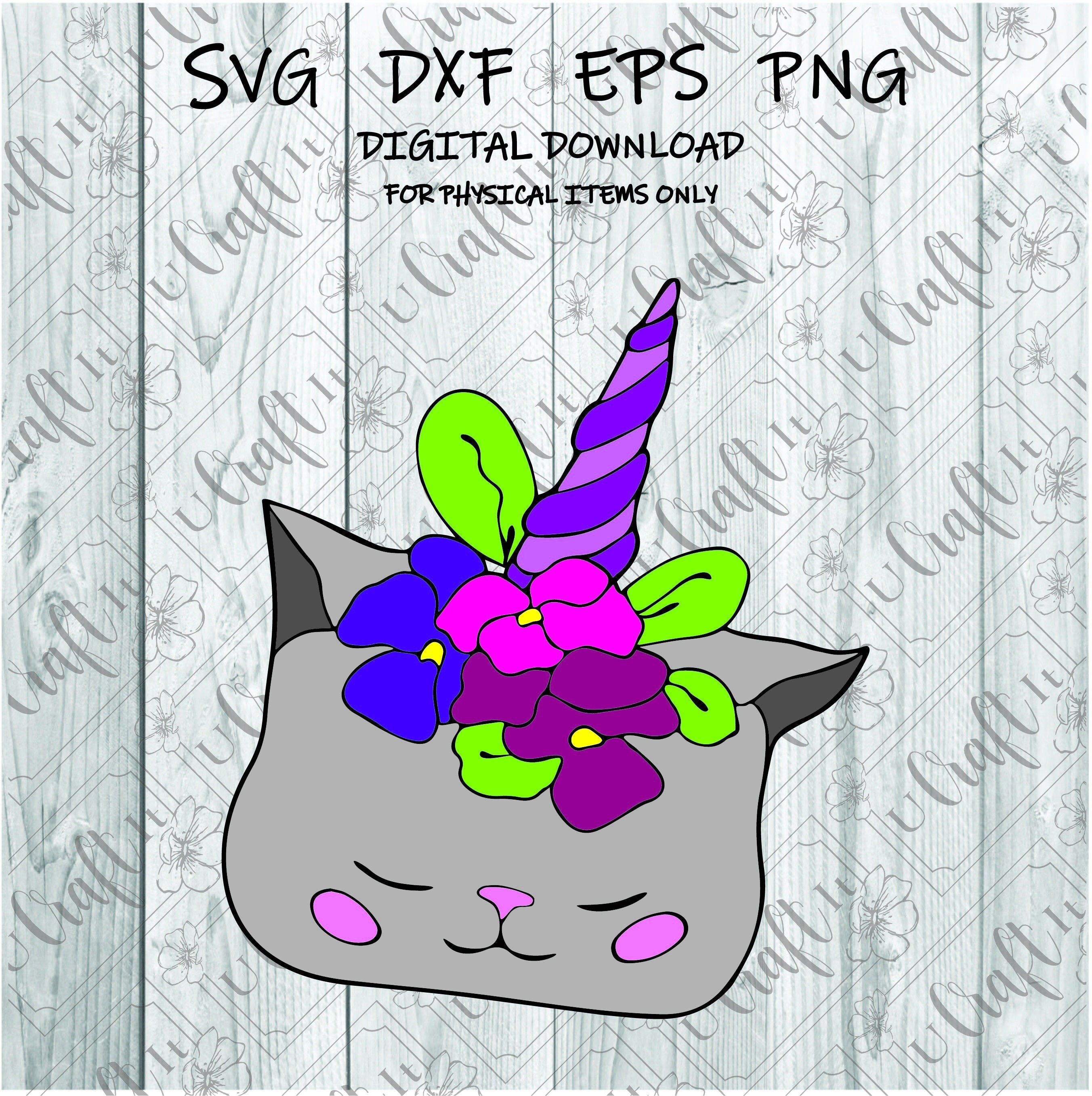 Unicorn Cat Svg Unicorn Cat Clipart Unicorn Svg Cat Svg - Etsy