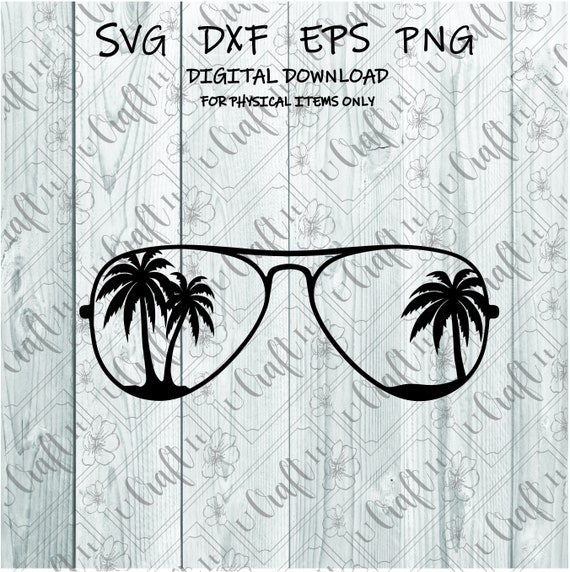 Aviator Palm tree SVG - Palm tree SVG - Palm tree Clipart  - Palm tree Silhouette - Palm tree Cut File - Aviator - Summer time - Beach
