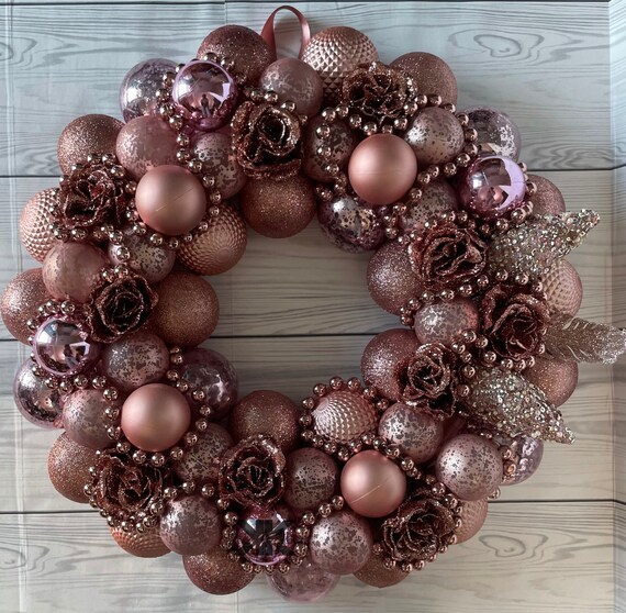 READY TO SHIP Luxurious Mauve Ornament Wreath