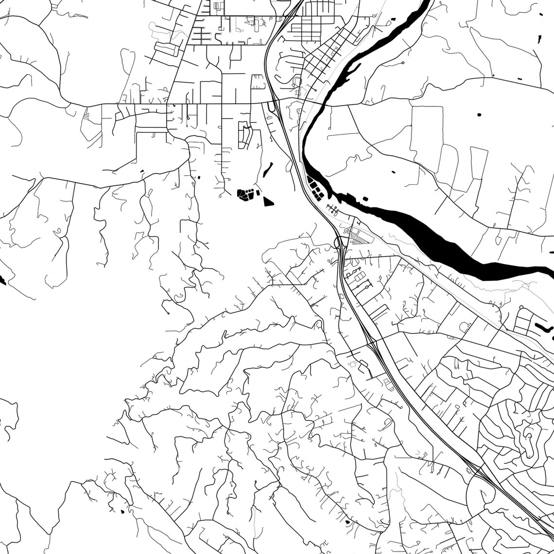 Atascadero Map Poster Atascadero Map Print Wall Art Ca City Etsy
