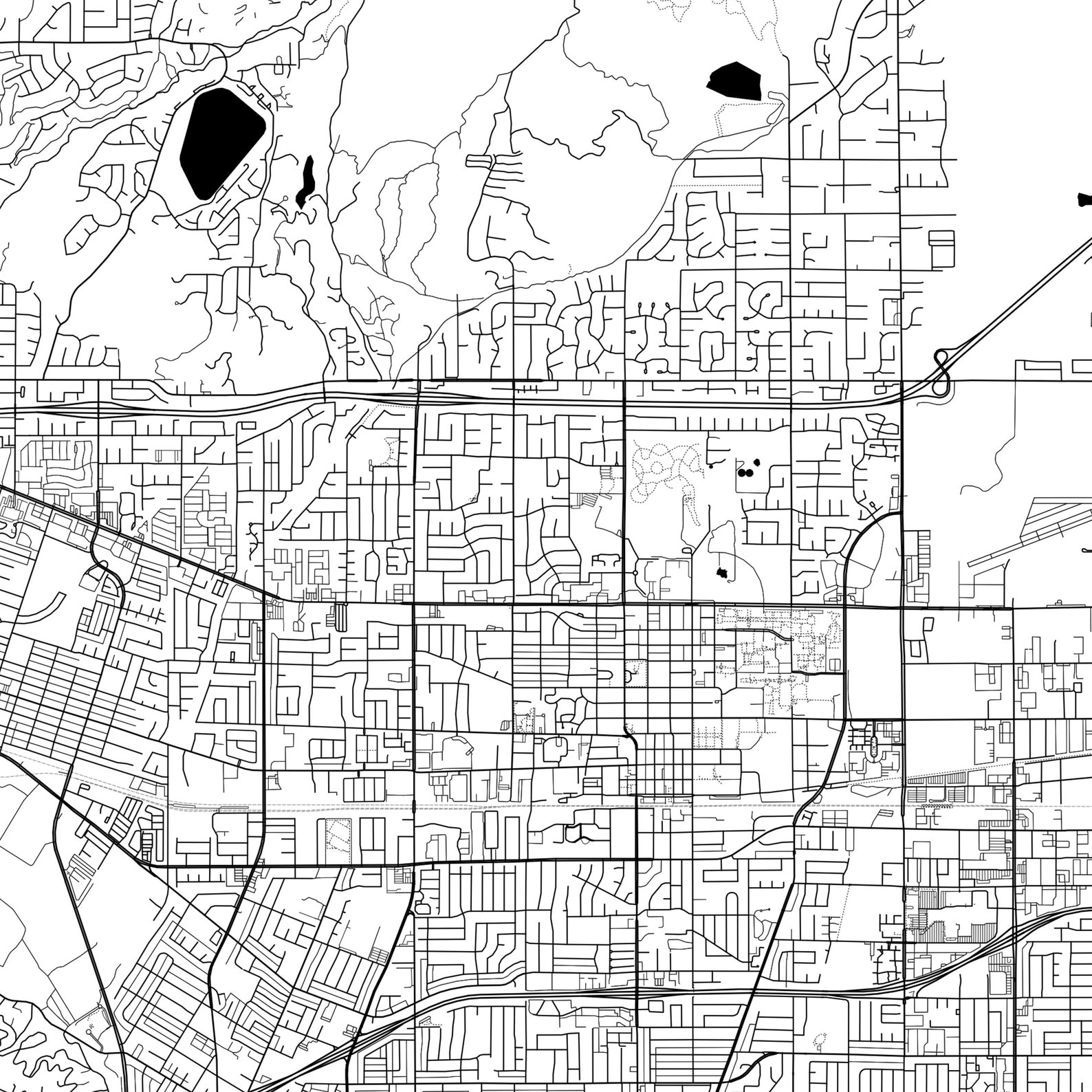Montclair Map Poster Montclair Map Print Wall Art Ca City Etsy