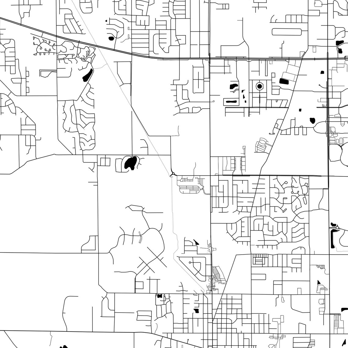 Crown Point Map Poster Crown Point Map Print Wall Art In Etsy