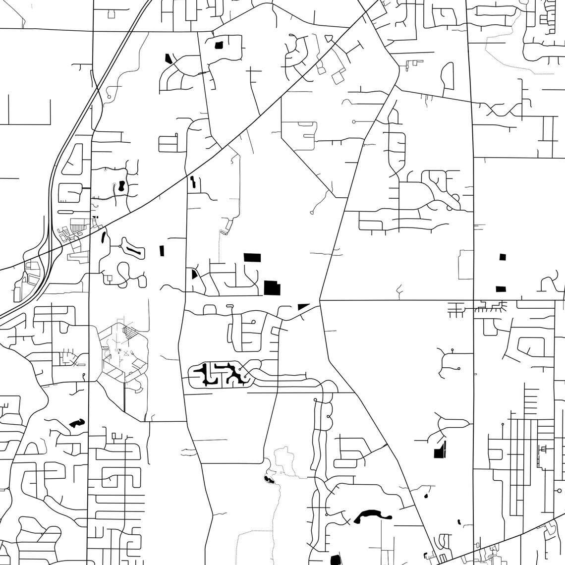 North Ridgeville Map Poster North Ridgeville Map Print Wall Etsy