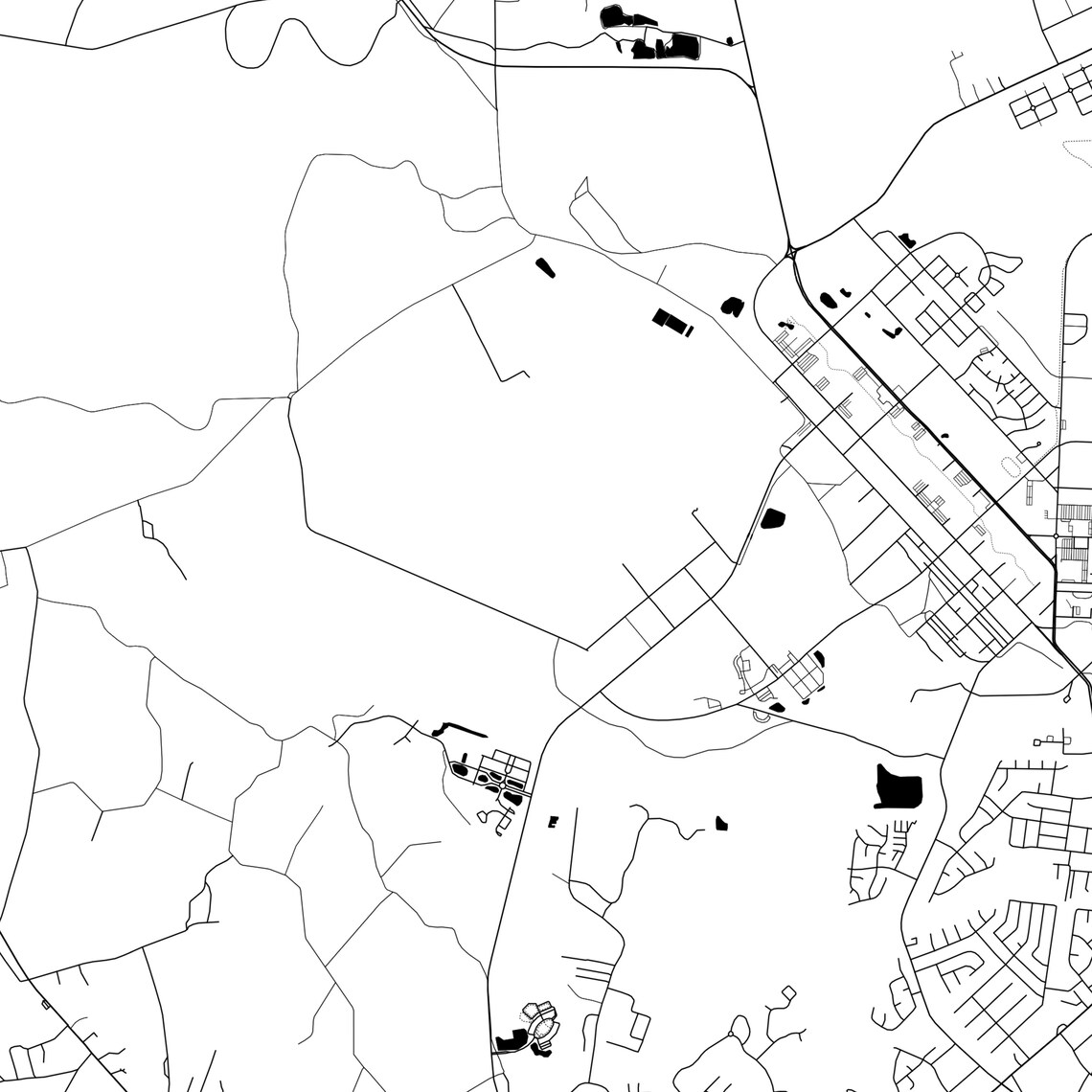 Hinesville Map Poster Hinesville Map Print Wall Art Ga City Etsy