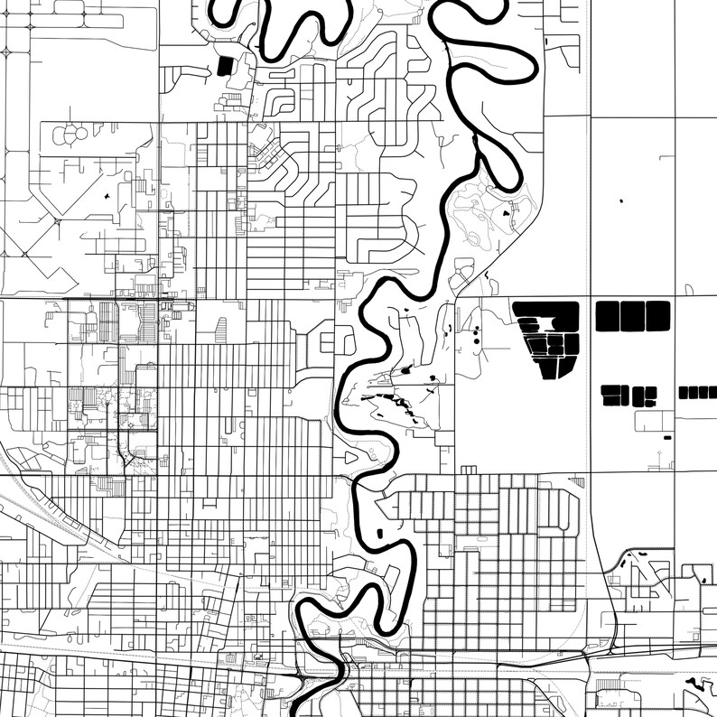 Moorhead Map Poster Moorhead Map Print Wall Art Mn City Etsy