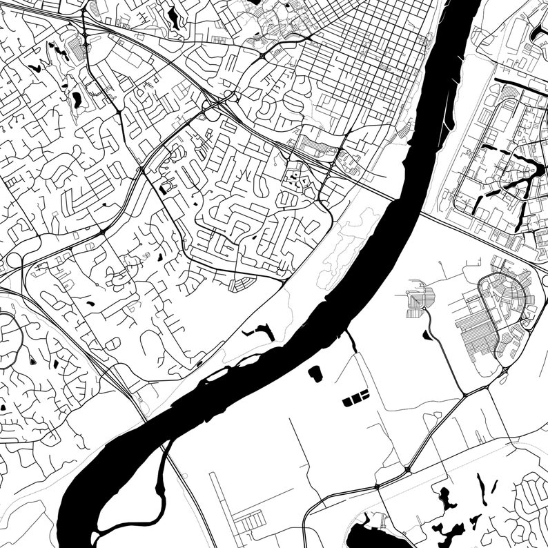 Maryland Heights Map Poster Maryland Heights Map Print Wall Etsy