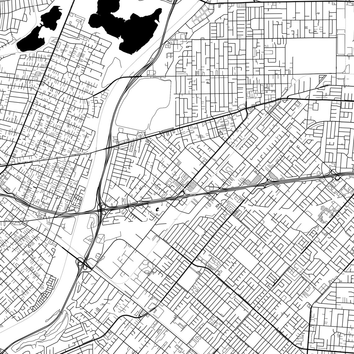 La Puente Map Poster La Puente Map Print Wall Art Ca City  Etsy