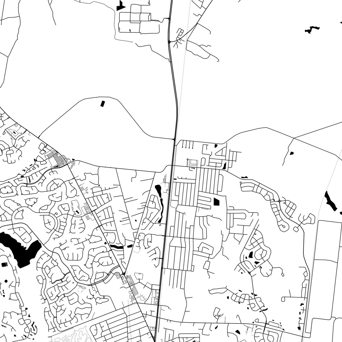 Goose Creek Map Poster Goose Creek Map Print Wall Art Sc Etsy