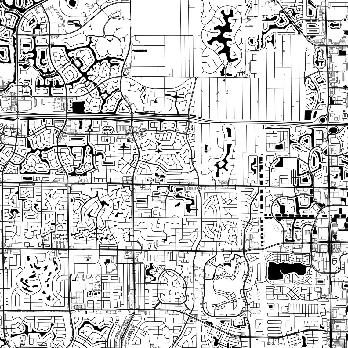 Margate Map Poster Margate Map Print Wall Art Fl City Map Etsy