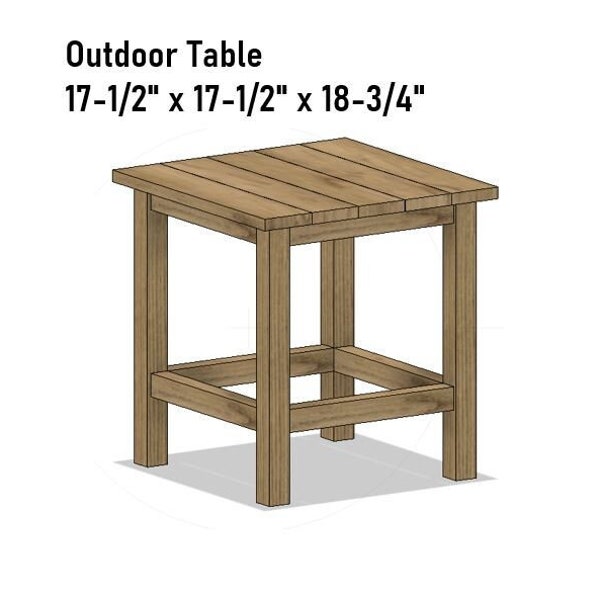Outdoor Table Build Plans