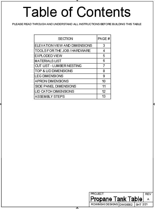 Propane Tank Table Build Plans Etsy