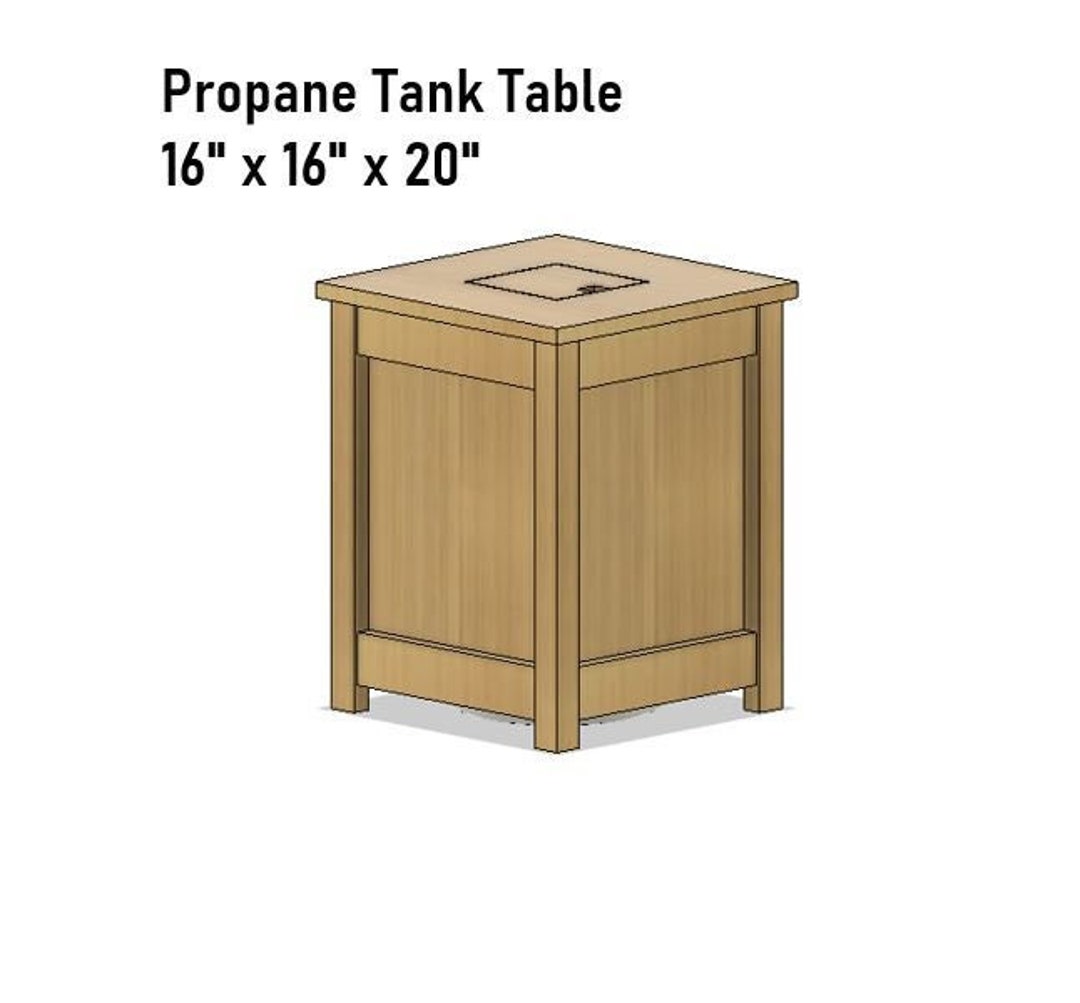 Propane Tank Table Build Plans Etsy