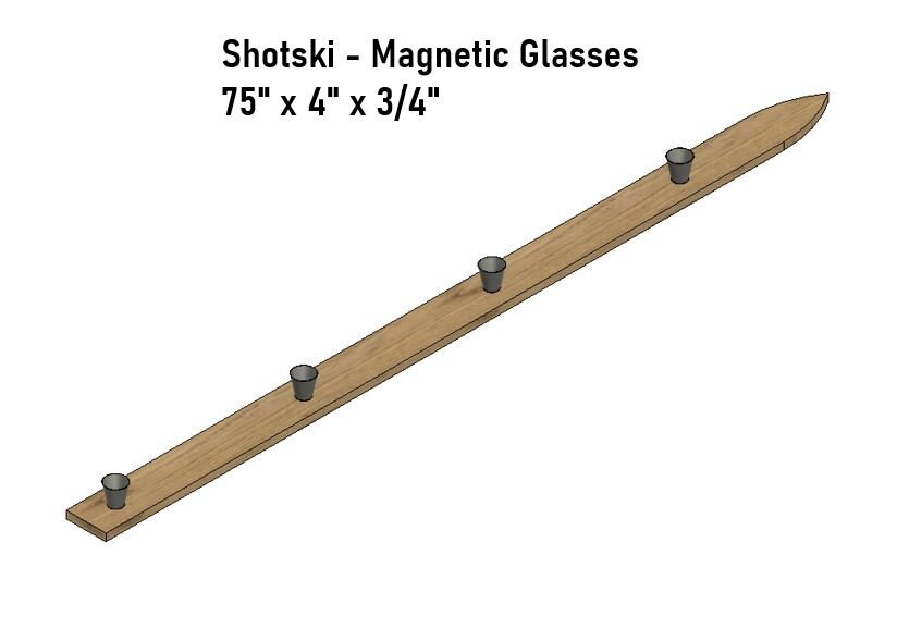 Shotski Build Plans Magnetic Shot Glasses - Etsy