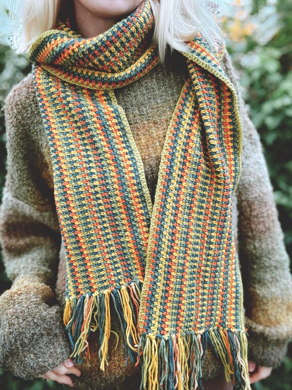 Beginner Crochet Scarf Pattern I Fall Accessory Crochet