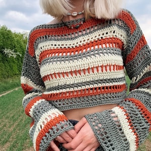 Sunset Sway Top Crochet Pattern I Summer Crochet Top Pattern I Beginner Crochet Top Pattern I Crochet Crop Top Pattern I ByBloomAndMoon