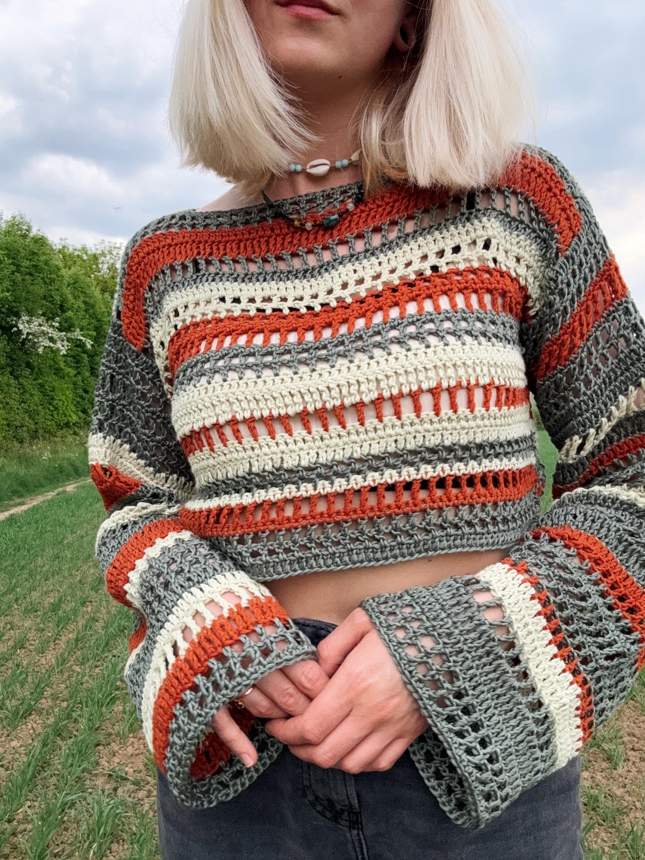 Sunset Sway Top Crochet Pattern I Summer Crochet Top Pattern I Beginner Crochet Top Pattern I Crochet Crop Top Pattern I ByBloomAndMoon