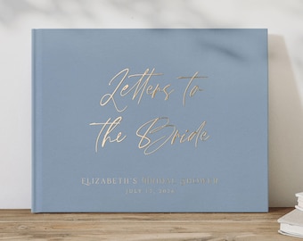 Letters to the Bride Guest Book, Personalized Bridal Shower Guestbook, Bachelorette Party Photo Book, Bachelorette Instax and Polaroid Album