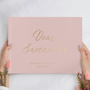 Livro de visitas para despedida de solteira, livro de visitas para cartas à noiva, álbum de fotos instantâneo personalizado para chá de panela, livro Polaroid para despedida de solteira