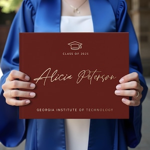 Graduation Party 2025 Guest Book, Custom Graduation Guestbook, Graduate Photo Album, Personalized Graduation Gift, Class of 2025
