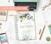 Greenery Wedding Planner, Personalized Wedding Planning Book, Custom Bridal Shower Gift, Wedding Planner Gold Foil, Gift for Bride #wp016 
